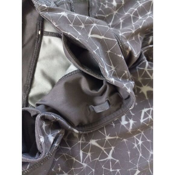 Lululemon Women's 8 Waistband Stretch Sweat Yoga Capri Zip Media Pocket Thunder - Picture 11 of 13